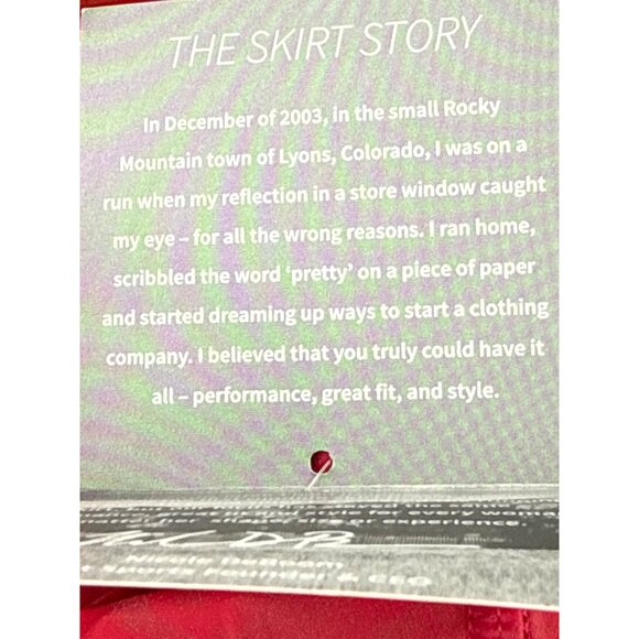 Skirt‎ Sports Reflective Safety Capri Skirt S Cosmic Pink/Black Performance Fit - Picture 6 of 8